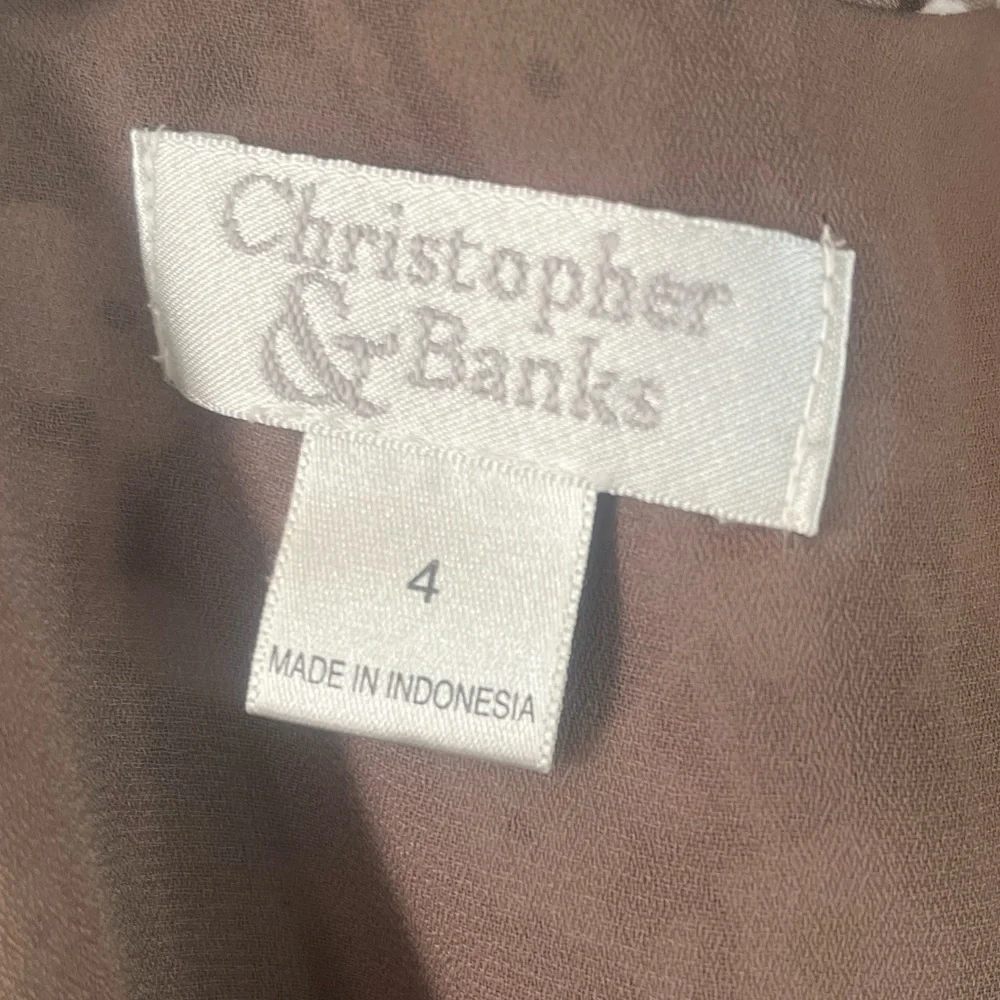 CHRISTOPHER & BANKS FLORAL SKIRT Size 4